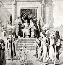 Caesar In Egypt With Cleopatra 1913 Plate Print 2 Page History DWAA16 - $39.99