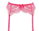 L&#39;AGENT BY AGENT PROVOCATEUR Womens Suspenders Sheer Lace Elegant Pink S... - $38.79