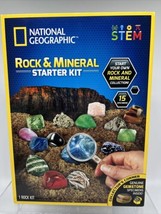 National Geographic Rock &amp; Mineral Starter Kit STEM 15 Specimens COMBINE... - £7.03 GBP