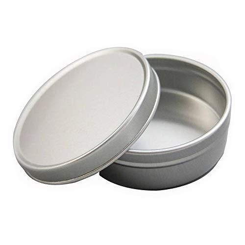 Fujiyuan 15 Pcs 50g Empty Cosmetic Jar Lip Balm Container Pots Aluminum ... - $13.71