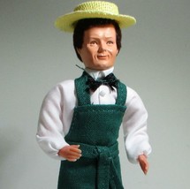 Dressed Man Gardener Doll 07 0808 Apron Grey Pants Caco Dollhouse Miniature - £27.43 GBP