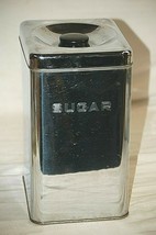 Lincoln BeautyWare Metal Sugar Canister Kitchen Ware Container Vintage MCM - £30.95 GBP