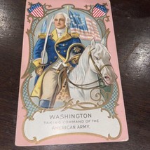 Washington Taking Command of the American Army Birthday Series No 1 Postcard - £3.95 GBP