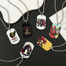 Military, Stainless Steel, Marvel Theme Deadpool/Wolverine Theme Pendant/Dog Tag - $18.99