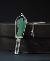 Green Aventurine Angel Pendulum with Crystal Point - $49.95+