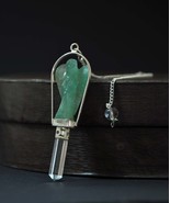 Green Aventurine Angel Pendulum with Crystal Point - $70.02 CAD+