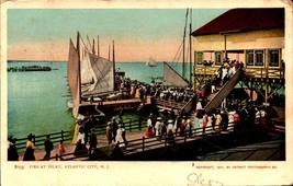 Atlantic City Nj - Pier At Inlet - Rare Undivided Back 1906 Postcard BK67 - £3.09 GBP