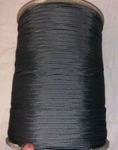 NEW Charcoal 550 Cord Paracord Nylon Paraline Flat Hollow Coreless All S... - $5.47+