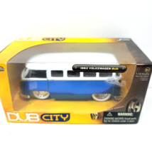 Dub City Bus Blue Van Old Skool 62 VW Volkswagen Jada Toys 1:32 Sticker Residue - £23.36 GBP
