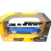 Dub City Bus Blue Van Old Skool 62 VW Volkswagen Jada Toys 1:32 Sticker Residue - £22.31 GBP