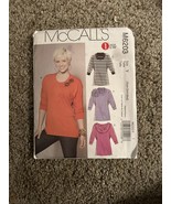 McCall&#39;s M6203 XSM SML MED 4 6 8 10 12 14 pullover top neck variation Do... - $5.69