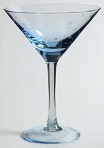 Kate Spade Larabee Dot Pop BLUE Martini Mini Tini Crystal Cocktail Glass... - $34.61 CAD