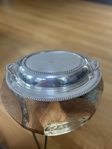 Crescent Silverware Co Vintage Silver Serving Tray with Lid - $830.41 MXN