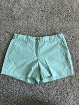 Gap Womens Green Chino Summer Shorts Size 00 Preppy Casual Flat Front Po... - £6.14 GBP