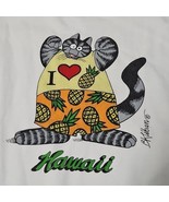 B Kliban Cats T Shirt Mens XL Love Pineapple Muscle Cat White Hawaii USA... - $1,662.91 MXN