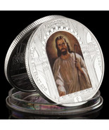 Jesus Pattern God Loves The World Souvenir Collectible Gift Last Dinner - $15.48 CAD