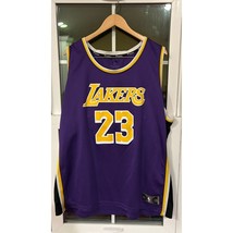Fanatics Lebron James lakers jersey purple with yellow and white sz 2XL - $51.99
