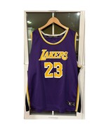 Fanatics Lebron James lakers jersey purple with yellow and white sz 2XL - $989.86 MXN