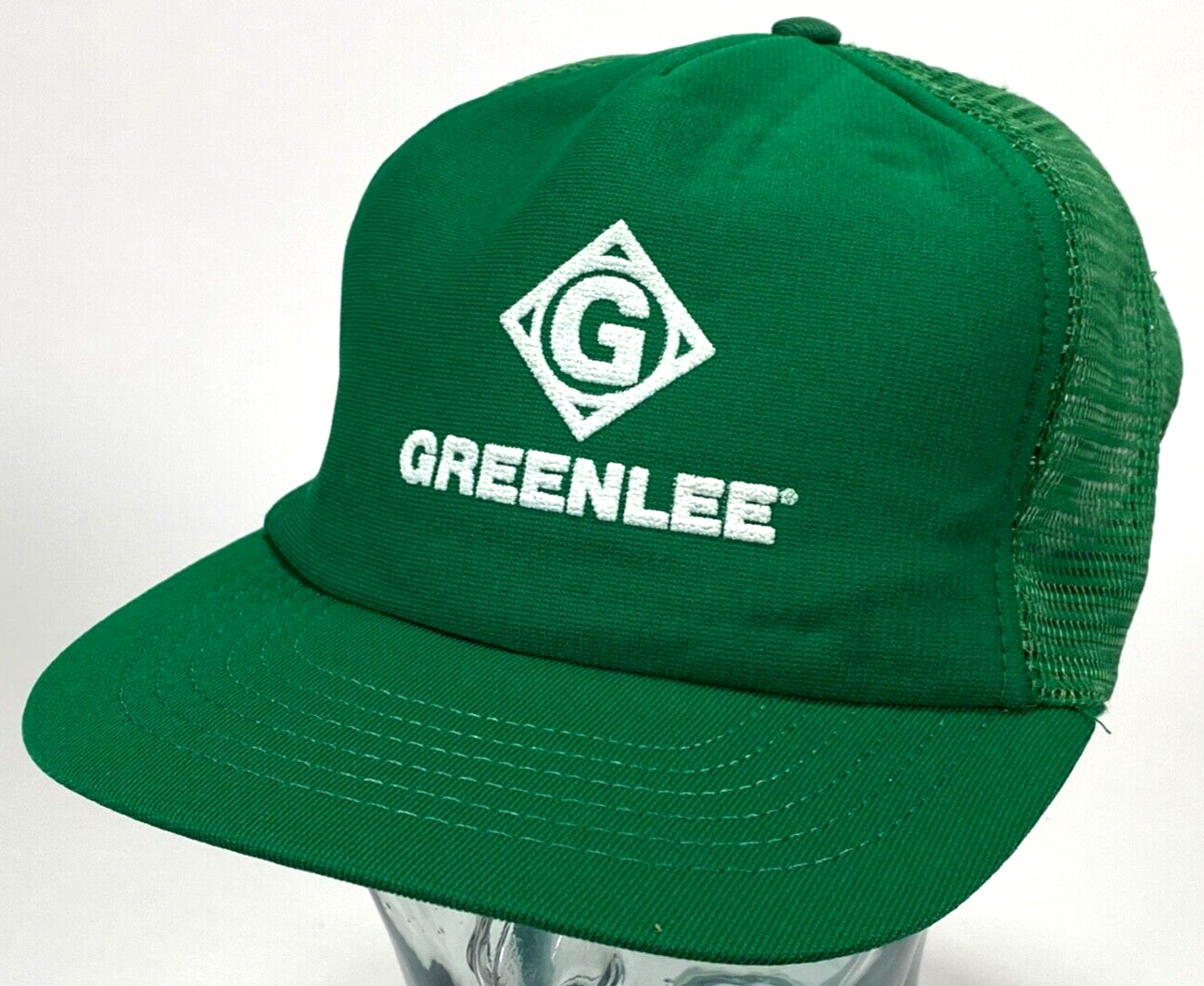 Primary image for Vtg GREENLEE Hat-Professional Tools-Green-Mesh-Snapback-Puff Logo-Trucker Cap