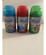 Wizard automatic air freshener 3 spray refill variety ocean blossom appl... - $20.99