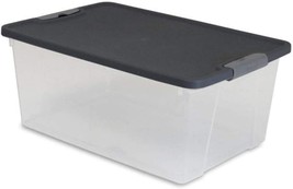 Homz Snaplock Clear Storage Bin With Lid, Small Latching-15 Quart. - £47.12 GBP