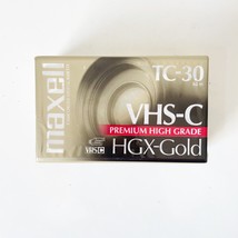 MAXWELL VHS-C HGX-Gold TC-30 Blank Camcorder Video Tape High Grade New S... - $8.63