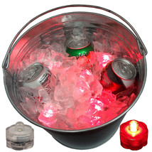 Football Tailgate Cool Cold Beer Ice Bucket LED Glowing Light Submersibl... - £29.08 GBP