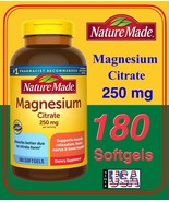 180 Softgels, Magnesium Citrate 250 mg., Magnesium, 180 Softgels, Nature... - $37.88
