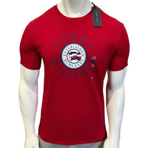 NWT TOMMY HILFIGER MSRP $44.99 MEN&#39;S RED JERSEY CREW NECK SHORT SLEEVE T... - £20.80 GBP