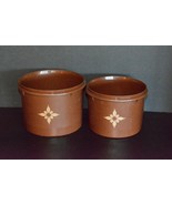 Vintage 1970s Tupperware Chocolate Brown Nesting Containers Canisters Se... - €11,76 EUR