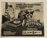 Capital Critters Print Ad Advertisement Neil Patrick Harris Bobcat Goldt... - $5.93