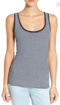 NWT Womens AG Adriano Goldschmied Sleeveless Striped Knit Tank Top Sz L Large - £31.53 GBP