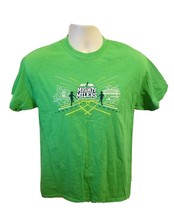 NYRR New York Road Runners Mighty Millers Adult Medium Green TShirt - £11.68 GBP
