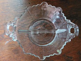 Vintage Pickle Relish Segment Dish Glass Clear 5&quot; Dinner Party Cocktail ... - £15.84 GBP