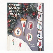Antique Santas Getting Ready Cross Stitch Leaflet 1980 Designing Women U... - £11.81 GBP