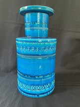 Aldo Londi para Bitossi. Grande Cylindrical vase en La Rimini-Blue Vidriado - £282.59 GBP
