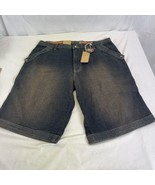 ESMX Jeans Shorts Y2K Baggy Style Men’s 38 Denim New Old Stock with Tags - £28.30 GBP