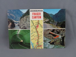 Vintage Postcard - Fraser Canyon Multi-Picture - Travel Time - £12.02 GBP