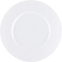 7.3&quot; Disposable Round White Plastic Salad Plates 40pcs - £30.12 GBP
