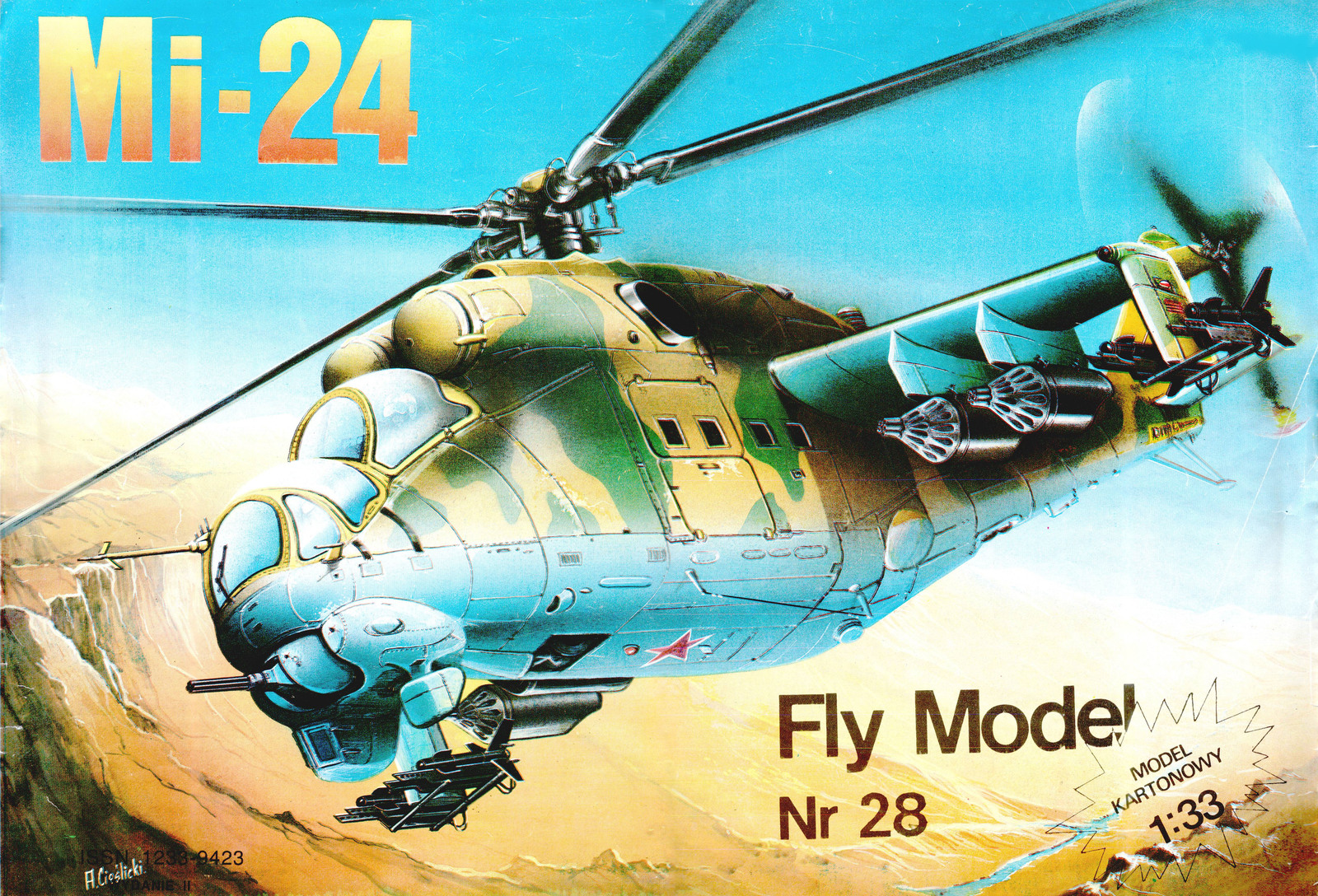 INSTANT Download. Paper Craft - MI-24 (Scale 1:33)