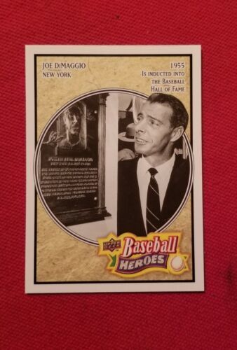 2010 Upper Deck Joe DiMaggio Baseball Heroes #BH-8 New York Yankees FREE SHIPING - $1.99