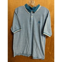 Rocawear Polo Shirt Blue Heathered Short Sleeve Cotton Blend Top Size M Mens - £11.81 GBP