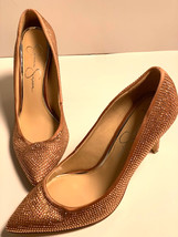 Jessica Simpson Rhinestone Blush Heels, size 6.5 - £22.19 GBP