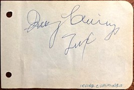 IRVING CUMMINGS FERNANDO LAMAS ARLENE DAHL SIGNED VINTAGE 1950s ALBUM PAGE  - $109.99