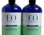 2X EO Essentials Refreshing Shower Gel Citrus &amp; Mint 32 oz. Each - £29.67 GBP