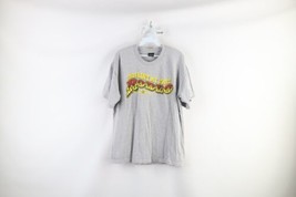 Vintage Y2K Mens Size Large Spell Out Union Rodeo Short Sleeve T-Shirt Gray USA - $29.65