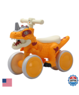 Vizzty Dinosaur Balance Bike For 1-3 Year Olds Toddler 4-Wheel No-Pedal ... - $74.58