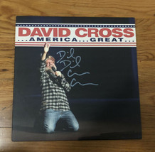 David Cross SIGNED …America…Great /100 LIMITED EDITION Tri-Color Red Whi... - £213.65 GBP