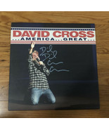 David Cross SIGNED …America…Great /100 LIMITED EDITION Tri-Color Red Whi... - $267.29