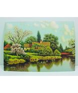 Friendly Cottage Vintage 1940s Art Print Litho Lithograph Home Wall Decor - $9.95